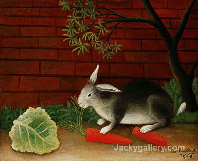 Rabbit by Henri Rousseau paintings reproduction